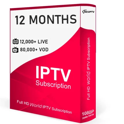 Buy IPTV Subscription 12 Months – Silver