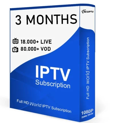 Buy IPTV Subscription 3 Month 3 dev – Premium